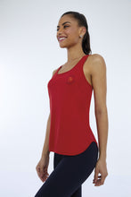 Charger l&#39;image dans la galerie, Model Front: Alto Giro Fitness Haut Regata Skin Fit Inspiracional Vermelho Haute Red
