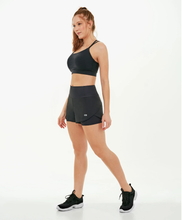 Charger l&#39;image dans la galerie, Model Front: Alto Giro Fitness Bas Shorts Bahamas Elastic Transpassado Preto
