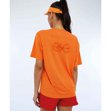 Charger l&#39;image dans la galerie, Model Back: Alto Giro Fitness Haut T-Shirt Skin Fit Make It Fun Laranja Gym

