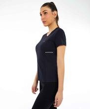 Charger l&#39;image dans la galerie, Image 02: Alto Giro Fitness Haut T-Shirt Skin Fit Recortes Com Refletivos Preto
