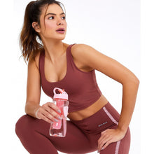 Charger l&#39;image dans la galerie, Image 04: Alto Giro Fitness Haut Top Bodytex Ii Com Laser Marrom Mahogany
