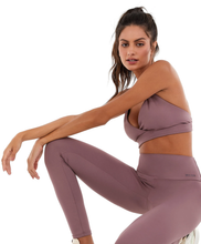 Charger l&#39;image dans la galerie, Image 02: Alto Giro Fitness Haut Top Dupla Face Up Co2 Tira Costas Marrom Taupe
