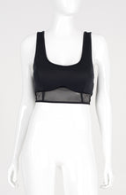 Charger l&#39;image dans la galerie, Model Front: Alto Giro Fitness Haut Top Light Transparencia Preto
