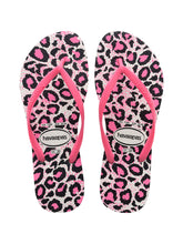 Charger l&#39;image dans la galerie, Product Front: Havaianas Tongs Slim Animals White/Rose
