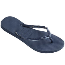 Charger l&#39;image dans la galerie, Product Front: Havaianas Tongs Slim Hardware Indigo Blue-Indigo Blue
