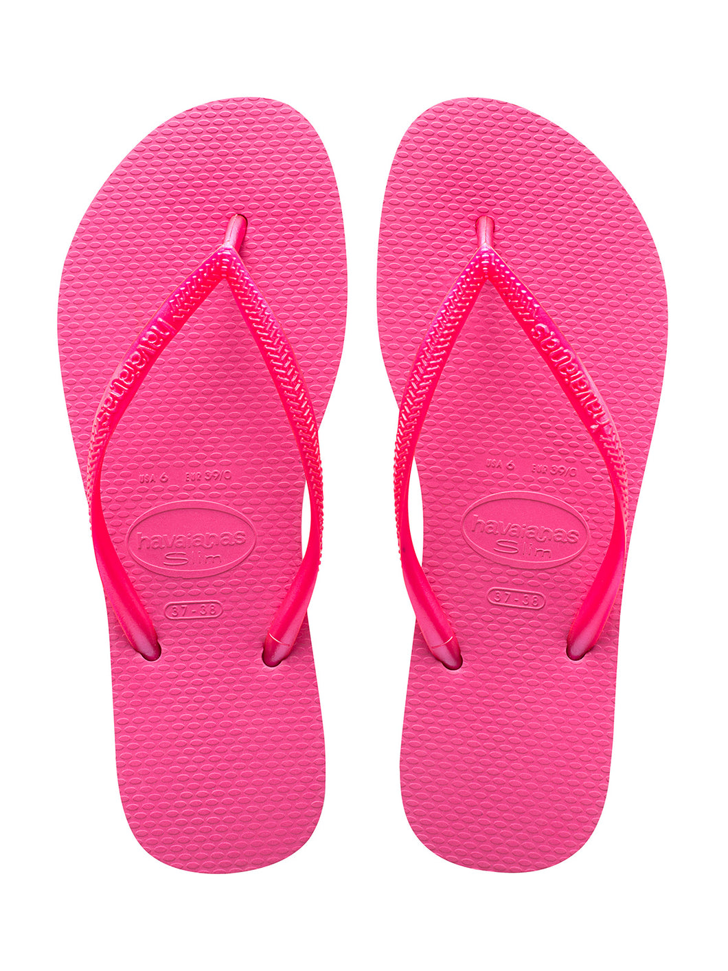 Model Front: Havaianas Tongs Slim Shocking Pink