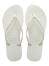 Charger l&#39;image dans la galerie, Product Front: Havaianas Tongs Slim White
