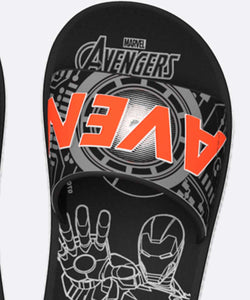 Image 02: Ipanema Tongs Ipanema Avengers Slide Preto Cinza Laranja