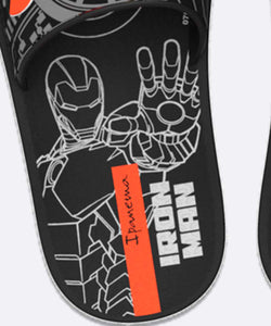 Image 06: Ipanema Tongs Ipanema Avengers Slide Preto Cinza Laranja