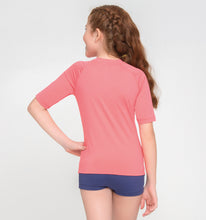 Charger l&#39;image dans la galerie, Kids FPU50+ Uvpro Short Sleeve T-Shirt Coral Uv
