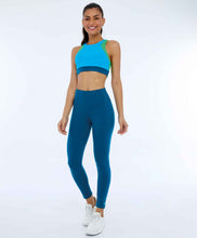 Charger l&#39;image dans la galerie, Legging Supplex Com Laser No Cos Verde Deep
