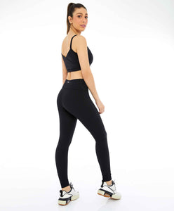 Legging Unique Recortes Preto