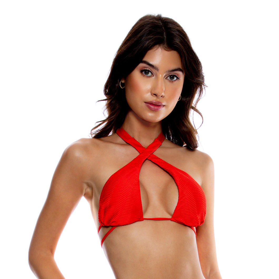 Gallery: Luli Fama Haut Top Cross High Lava Red