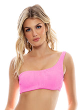 Charger l&#39;image dans la galerie, Model Front: Luli Fama Haut Top Lace Pura Curosidad Miami Vice Pink
