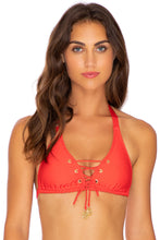 Charger l&#39;image dans la galerie, Model Front: Luli Fama Haut Top Mambo Full Red
