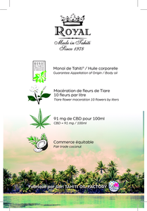 Monoi Royal Cb Glass Bottle