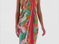 Charger et lire la vidéo dans la visionneuse de la Galerie, Video: Rio De Sol Pareo Green Bloom Canga
