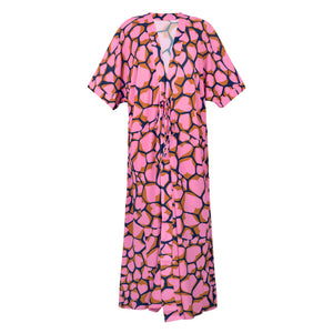 Product Front: Rio De Sol Vêtement De Plage Amore-Pink Long Dress