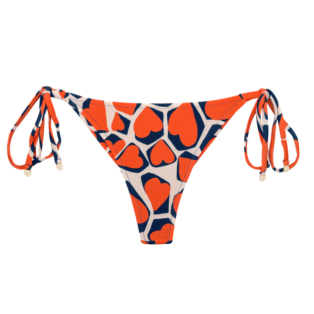 Product Front: Rio De Sol Bas Bottom Amore-Red Cheeky-Tie