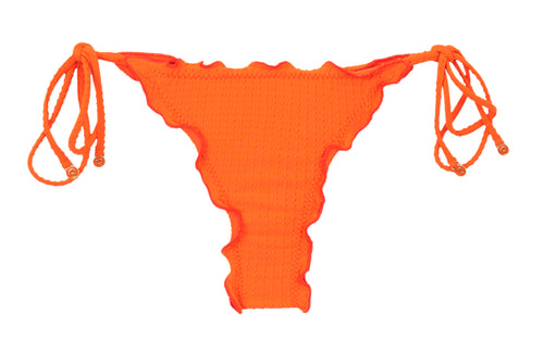 Product Front: Rio De Sol Bas Bottom Dots-Orange Frufru-Fio