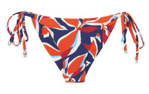 Product Front: Rio De Sol Bas Bottom Leaves Cheeky-Tie
