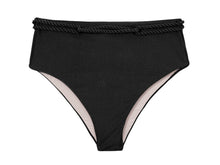 Charger l&#39;image dans la galerie, Product Front: Rio De Sol Bas Bottom Shimmer-Black Hotpants
