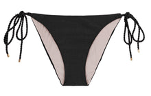 Charger l&#39;image dans la galerie, Product Front: Rio De Sol Bas Bottom Shimmer-Black Ibiza-Rope
