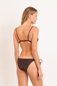 Model Back: Rio De Sol Bas Bottom Shimmer-Coffee Ibiza-Comfy