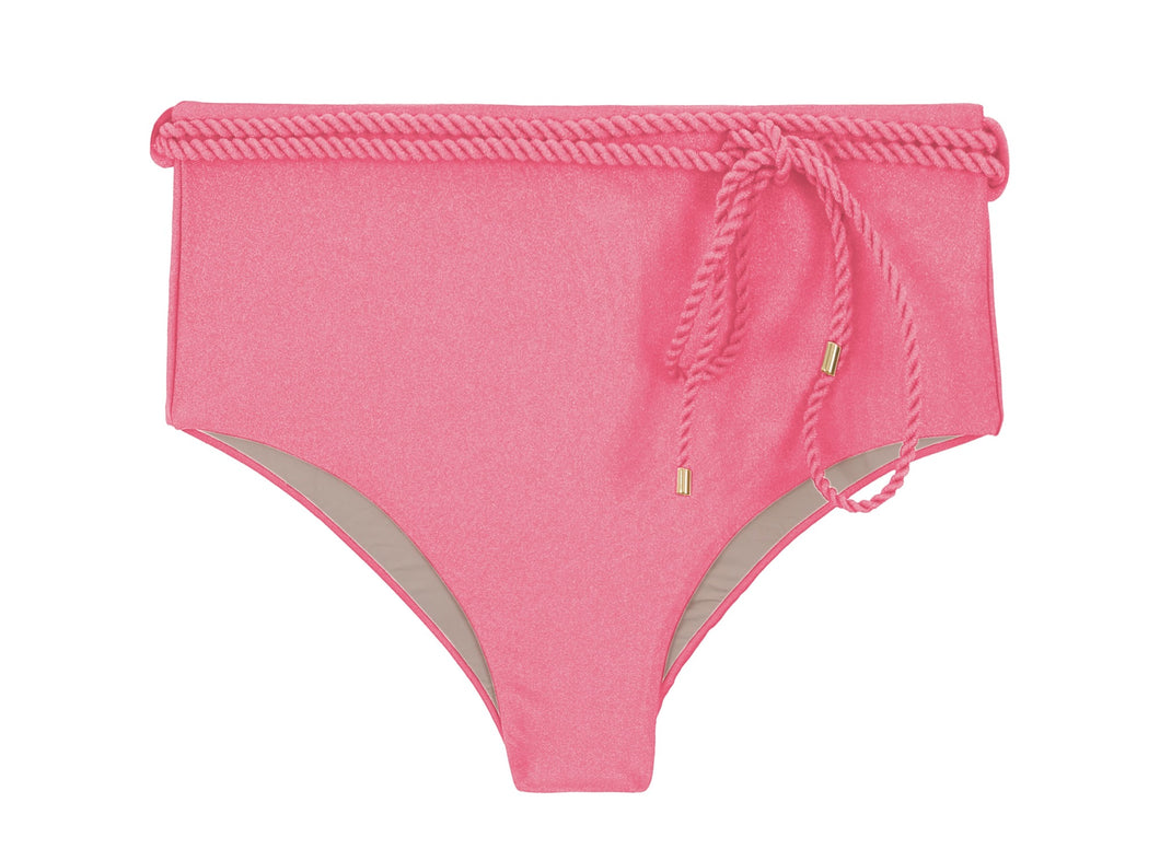 Product Front: Rio De Sol Bas Bottom Shimmer-Confetti Belted-High-Waist