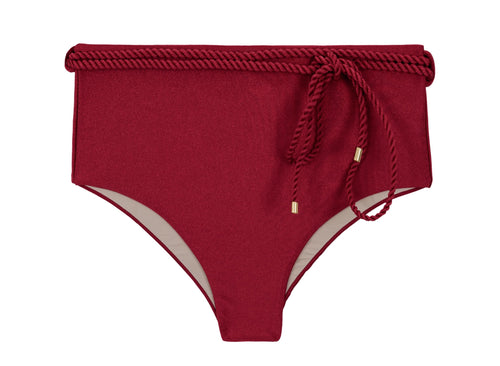 Product Front: Rio De Sol Bas Bottom Shimmer-Divino Belted-High-Waist