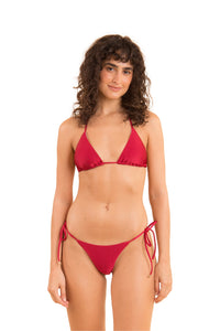 Model Front: Rio De Sol Bas Bottom Shimmer-Divino Cheeky-Tie