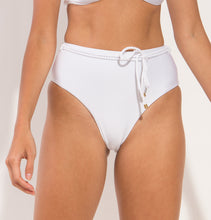 Charger l&#39;image dans la galerie, Image 10: Rio De Sol Bas Bottom Shimmer-White Belted-High-Waist
