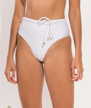 Charger l&#39;image dans la galerie, Image 11: Rio De Sol Bas Bottom Shimmer-White Belted-High-Waist
