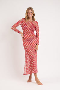 Image 06: Rio De Sol Vêtement De Plage Floral-Scales Dress Lucy