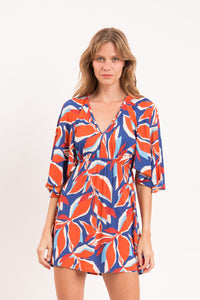 Model Front: Rio De Sol Vêtement De Plage Leaves Mini Dress