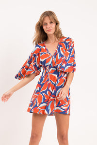 Image 04: Rio De Sol Vêtement De Plage Leaves Mini Dress
