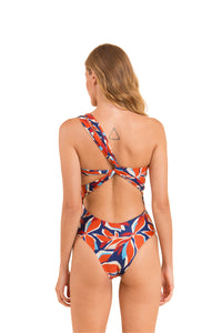 Model Back: Rio De Sol Une Pièce Leaves Santorini