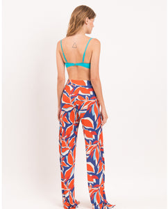 Image 07: Rio De Sol Pantalon De Plage Leaves Wide Pants