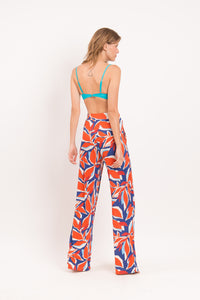 Image 08: Rio De Sol Pantalon De Plage Leaves Wide Pants