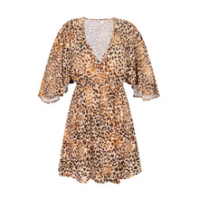 Charger l&#39;image dans la galerie, Product Front: Rio De Sol Mini Dress Leopard Mini Dress
