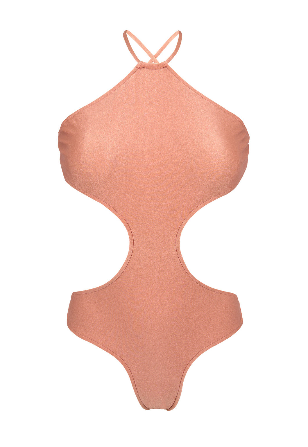 Product Front: Rio De Sol Une Pièce Rose Body Decote