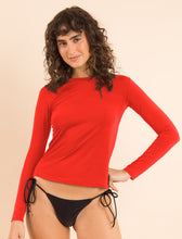 Charger l&#39;image dans la galerie, Image 07: Rio De Sol Haut Rouge Rash-Guard
