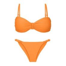 Charger l&#39;image dans la galerie, Product Front: Rio De Sol Ensemble Set Dots-Mango Bandeau-Crispy Cheeky-Crispy

