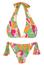 Charger l&#39;image dans la galerie, Product Front: Rio De Sol Ensemble Set Green-Bloom Halter-Double Italy
