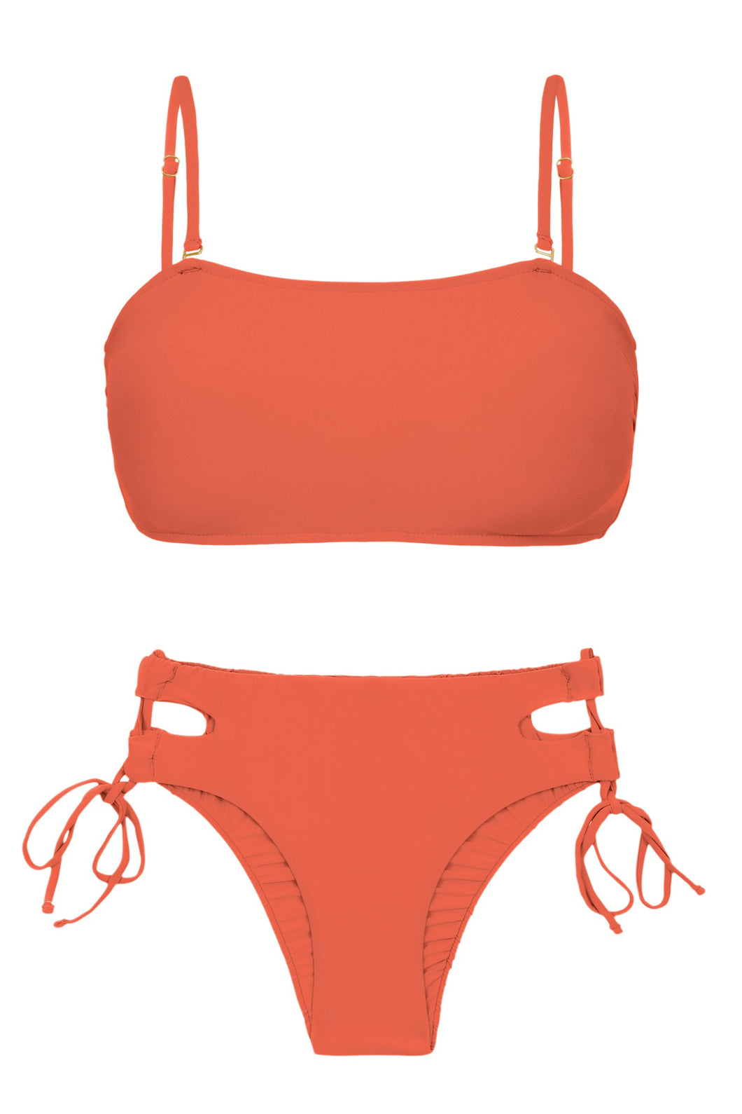 Product Front: Rio De Sol Ensemble Set Light-Peach Bandeau-Reto Madrid