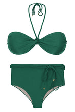 Charger l&#39;image dans la galerie, Product Front: Rio De Sol Ensemble Set Palace Twist Belted-High-Waist

