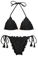 Charger l&#39;image dans la galerie, Product Front: Rio De Sol Ensemble Set Shimmer-Black Frufru
