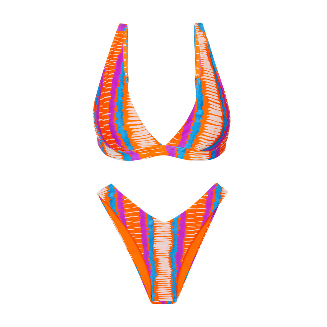 Product Front: Rio De Sol Ensemble Set Stripes Alba Cali