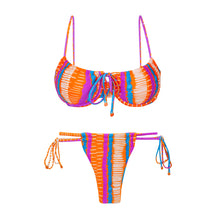 Charger l&#39;image dans la galerie, Product Front: Rio De Sol Ensemble Set Stripes Balconet-Tie Pipa
