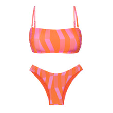 Charger l&#39;image dans la galerie, Product Front: Rio De Sol Ensemble Set Sunrise Bandeau-Reto High-Leg
